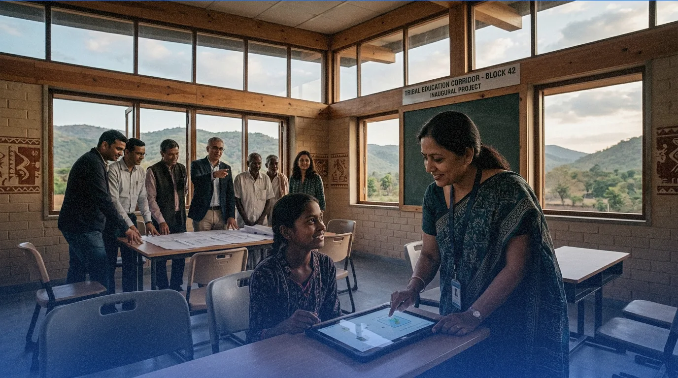 Corporate Foundations Commit ₹1,800 Crore to Tribal Education Corridor